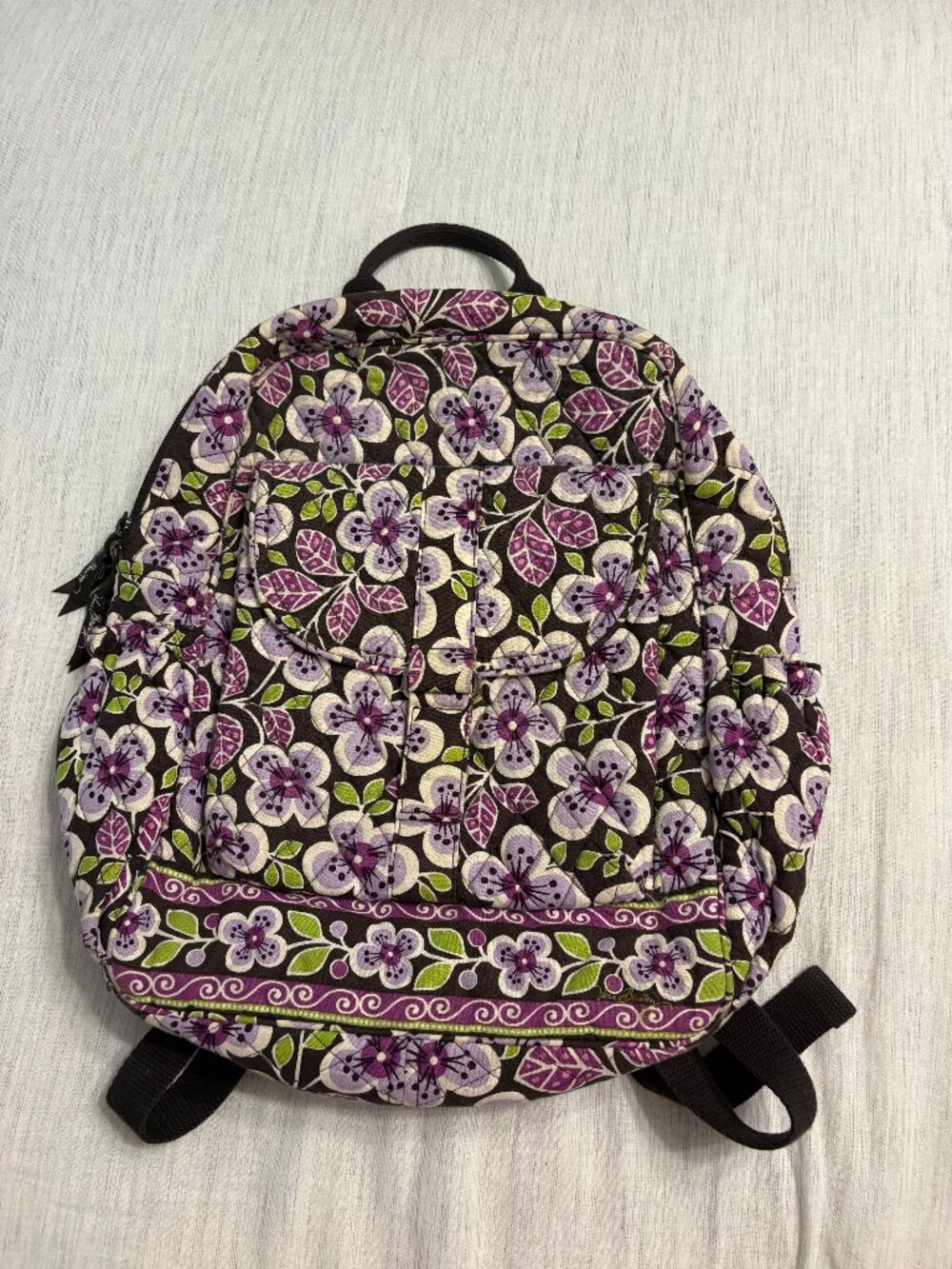 Vera Bradley Small Backpack Purple Floral Paisley – Gently Used